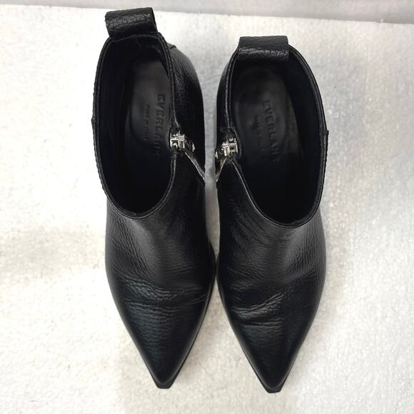 Everlane The Boss Boot in Black  Pebbled Leather Size 6 - Picture 6 of 10